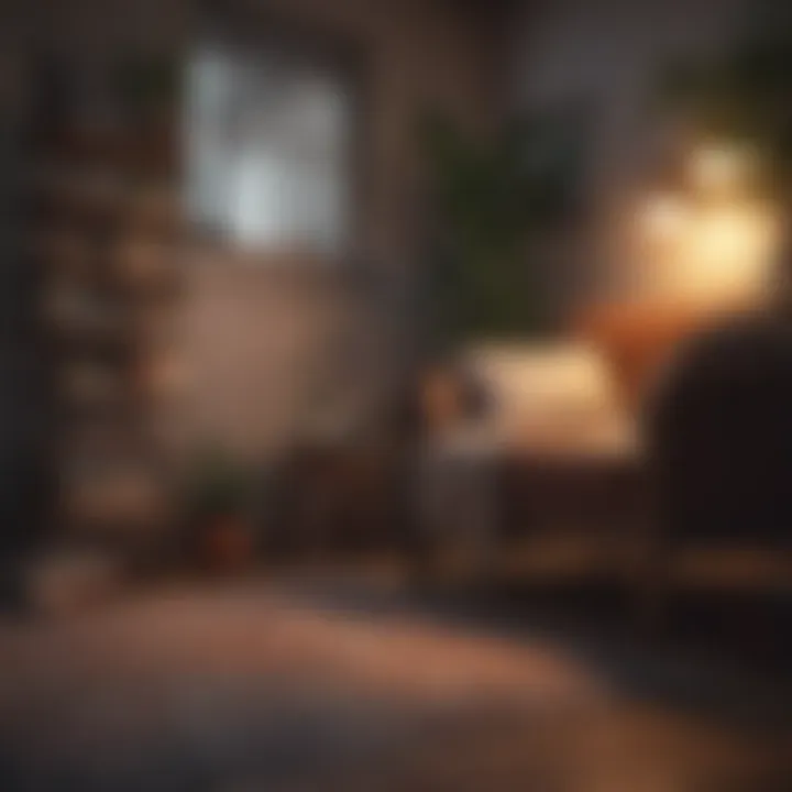 A cozy reading nook with self-help books