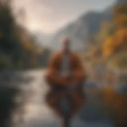A serene landscape representing hope amidst turmoil