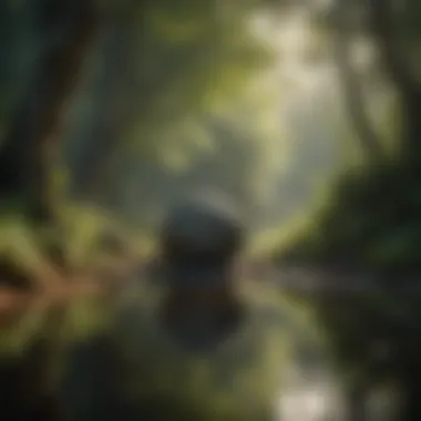 Finding Peace in Nature A serene landscape symbolizing peace