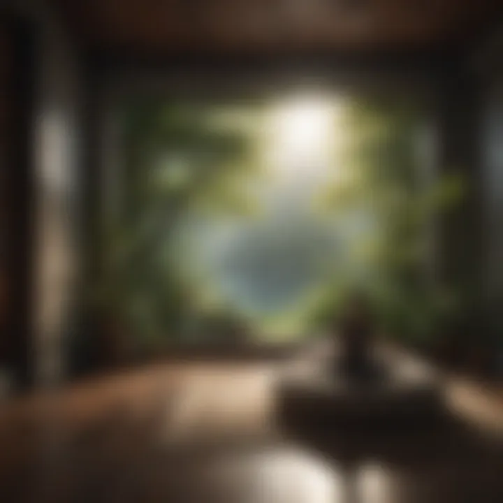 A serene meditation space