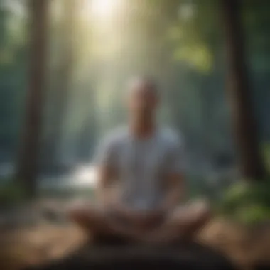 Embracing Mindfulness A calm individual practicing mindfulness techniques.