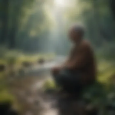 Finding Peace in Nature A serene landscape symbolizing peace and mindfulness.