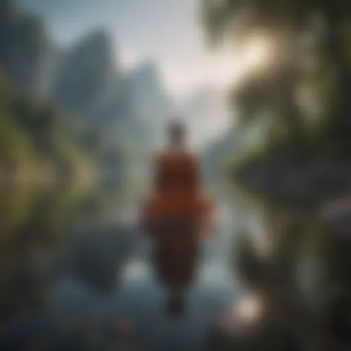 A serene landscape symbolizing inner peace and self-discovery