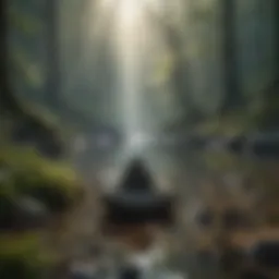 A serene landscape illustrating tranquility and clarity of mind
