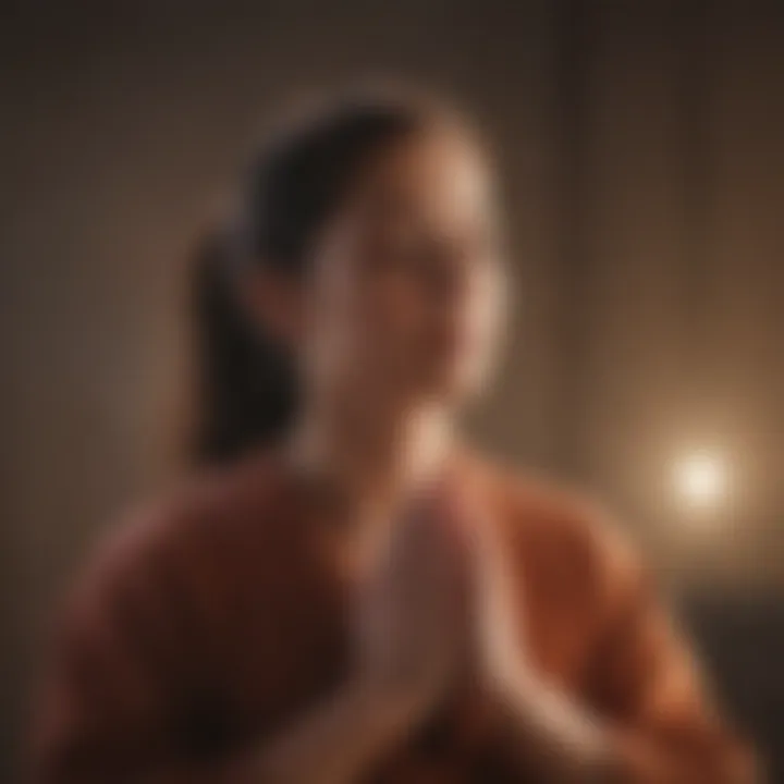 A serene meditation scene emphasizing the importance of mindfulness