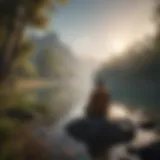A tranquil landscape symbolizing inner peace and reflection