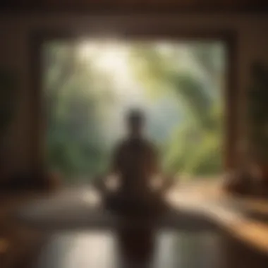 Cultivating Inner Peace Through Mindfulness A peaceful meditation space with calming elements