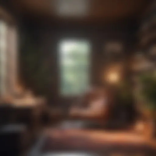 An inviting scene of a cozy reading nook with natural light