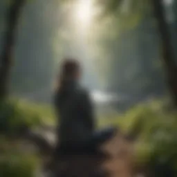 A serene landscape symbolizing mental clarity amidst chaos
