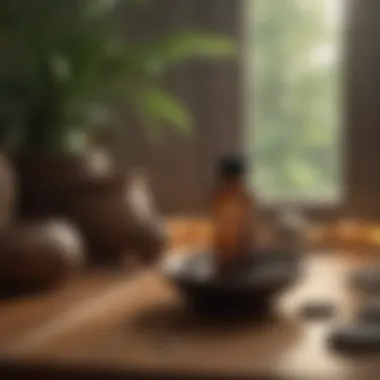 Cultivating Inner Peace A calm meditation space with essential oils