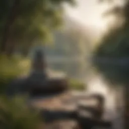 A serene landscape symbolizing tranquility and resilience