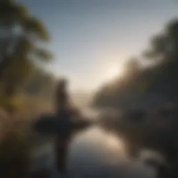 A serene landscape representing tranquility and reflection