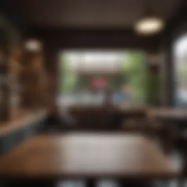 Exploring Local Cafés for Connections An individual exploring a local café, fostering connections.