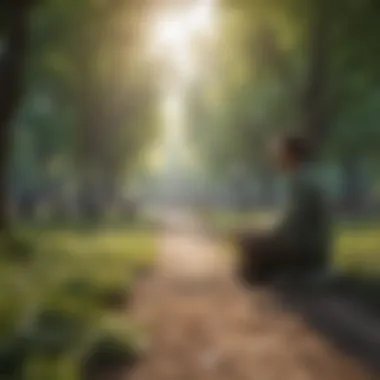 A serene park setting where social interactions occur.