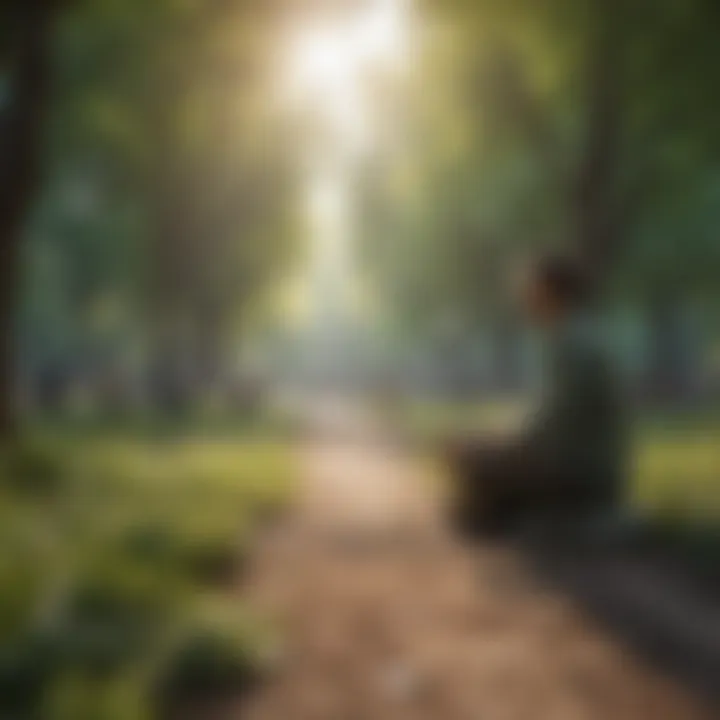 A serene park setting where social interactions occur.
