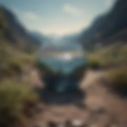 A serene landscape representing clarity amidst chaos