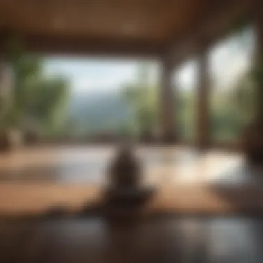 Peaceful Indoor Environment for Guided Meditation Calm indoor space for meditation and mindfulness