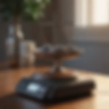A balance scale depicting the need for self-care in emotional turmoil