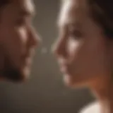 A person reflecting on their emotions while interacting with a narcissist