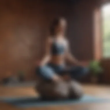 Balancing Mind and Body A person practicing yoga, signifying balance and mental wellness.