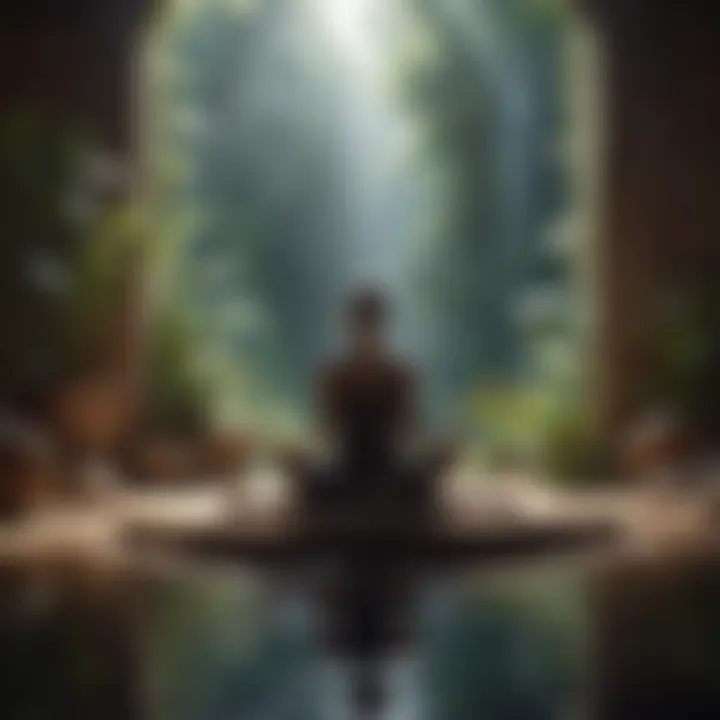 An inviting meditation space that promotes mindfulness
