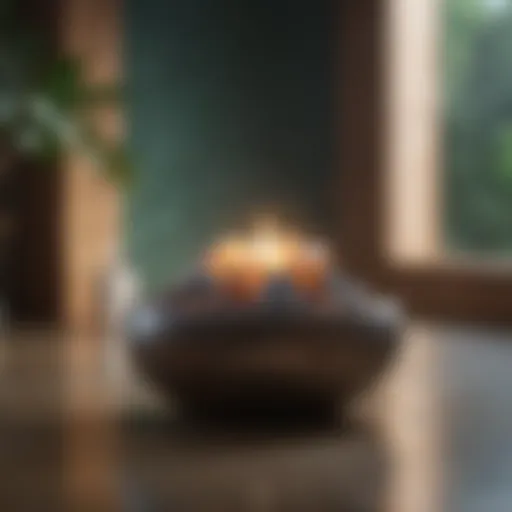A peaceful therapy setting with calming colors