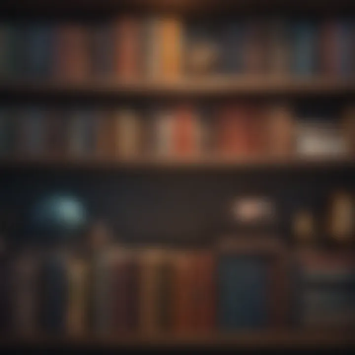 A diverse collection of therapy books on a shelf