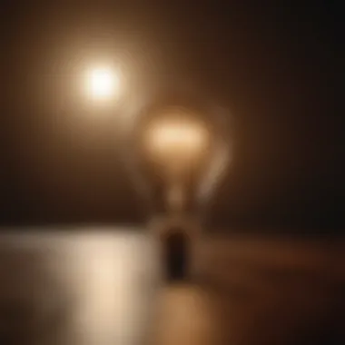 A light bulb illuminating the path forward, symbolizing ideas and breakthroughs.