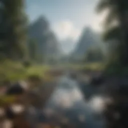 A serene landscape symbolizing calmness amidst chaos