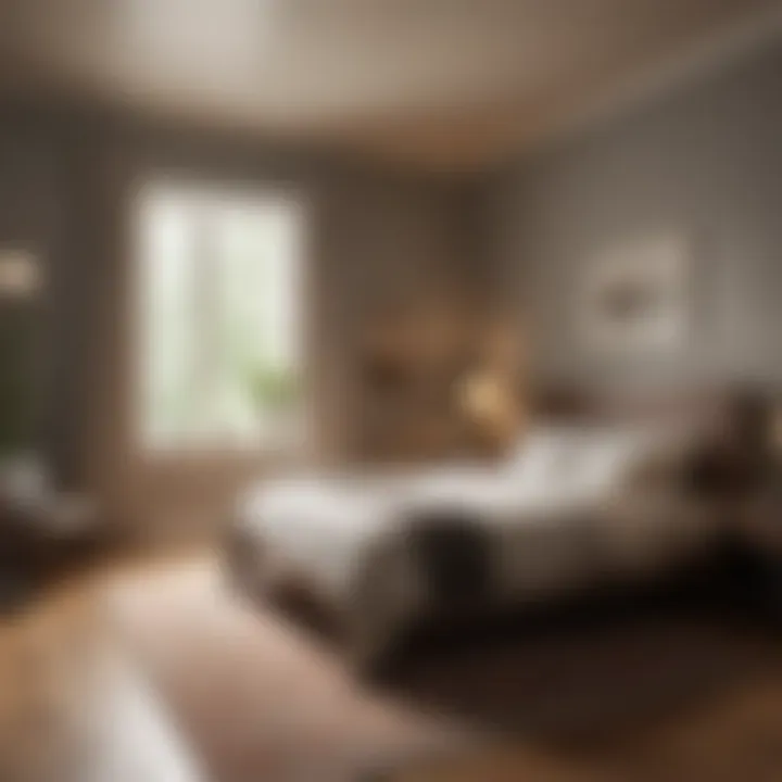A comforting bedroom environment promoting relaxation and sleep