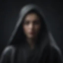 A shadowy figure representing hidden emotions