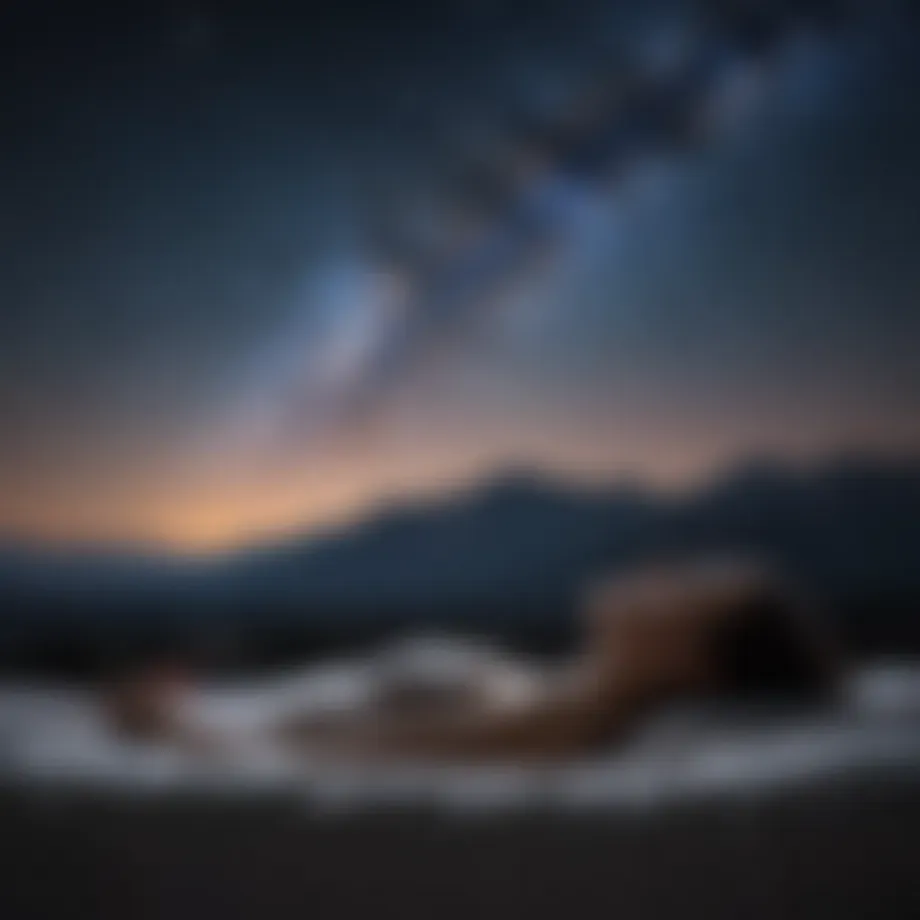 A serene night sky filled with stars symbolizing peaceful dreams