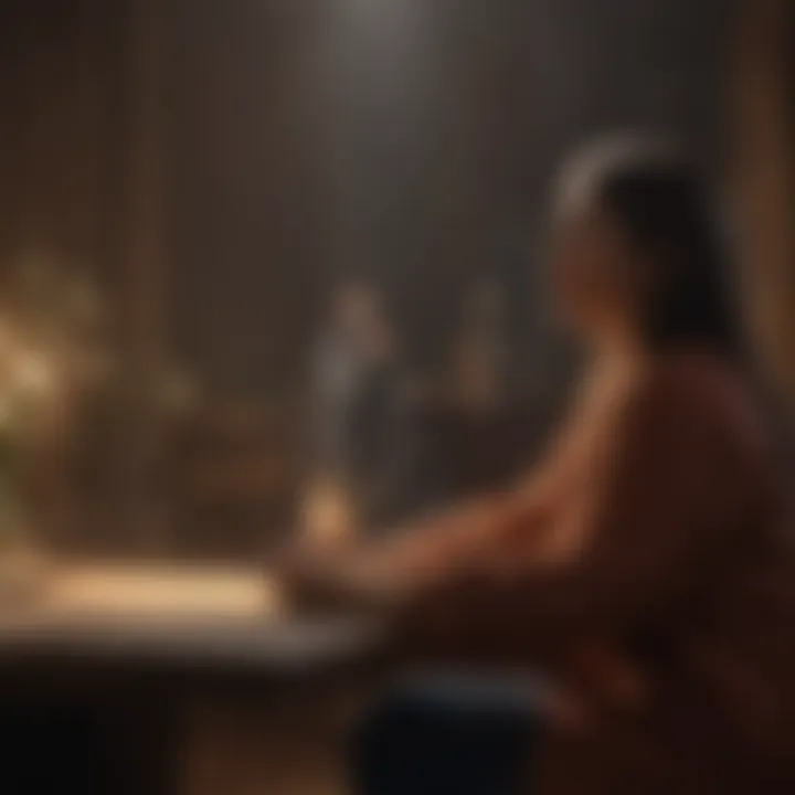A person engaging in a fulfilling activity