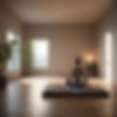 Creating a Calm Space for Mindfulness A calm meditation space with soft lighting
