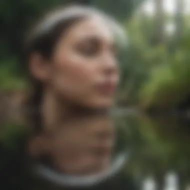 Reflection and Self-Awareness in Nature A reflective person journaling in nature
