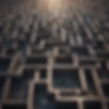 A maze with a clear exit representing career direction