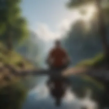 A serene landscape representing mindfulness and clarity