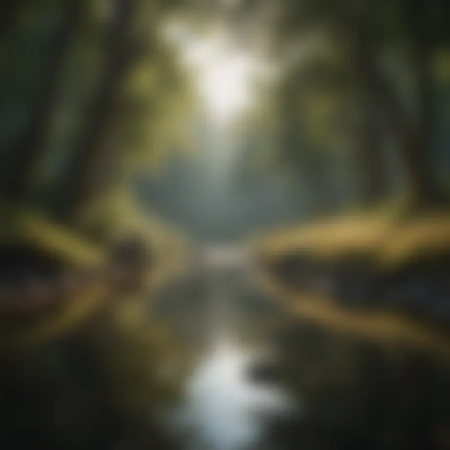 A serene landscape symbolizing mindfulness