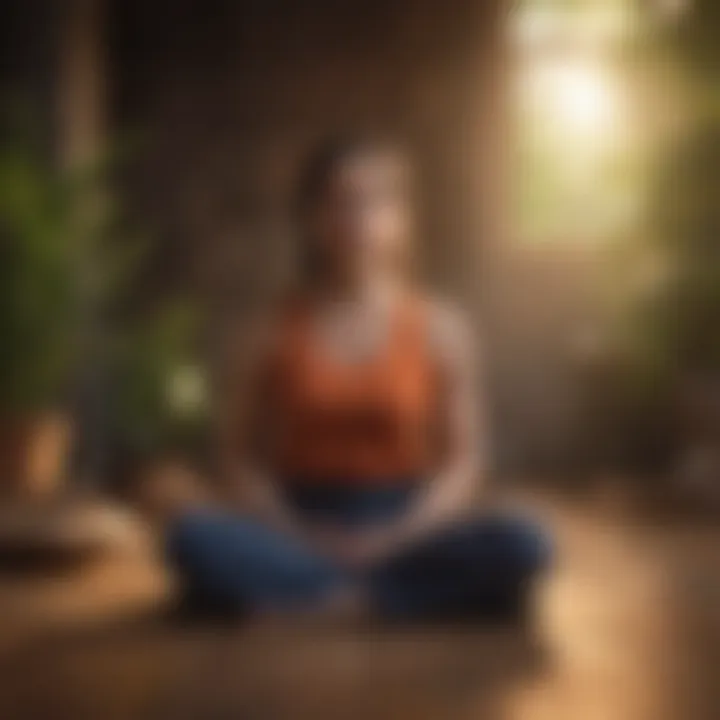 Infographic on the benefits of meditation