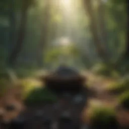 A serene nature scene promoting mindfulness.