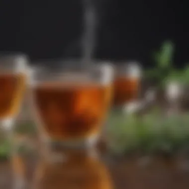 Herbal Teas for Soothing Head Discomfort An array of herbal teas known for their calming effects.