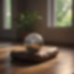 A serene environment promoting mindfulness practice