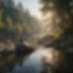A serene landscape depicting tranquility and peace