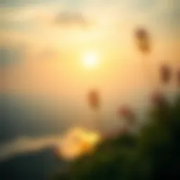 A serene landscape representing tranquility and self-reflection