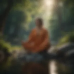 A serene landscape for mindfulness practice
