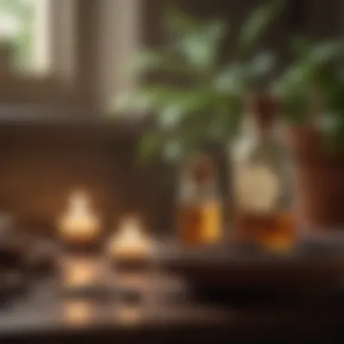 Aromatherapy: Inviting Calmness Essential oils and aromatherapy setup