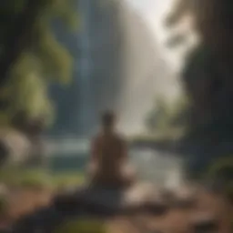 A serene landscape symbolizing inner peace and self-acceptance