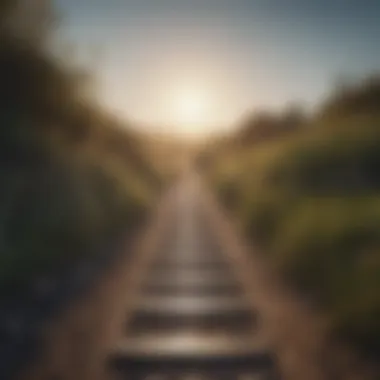 Journey to Mental Well-Being A pathway symbolizing the journey to mental well-being