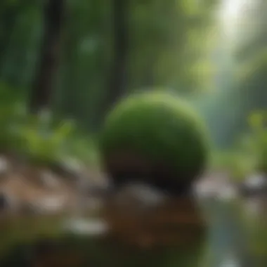 Nature's Influence on Well-Being A calming nature scene with a focus on greenery and vitality.