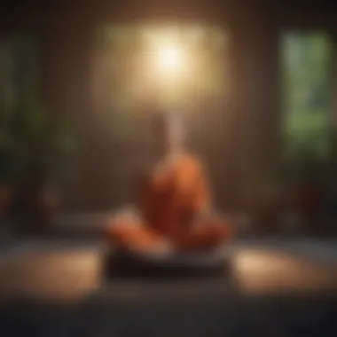 Mindfulness in Practice A peaceful meditation session, symbolizing mindfulness practice